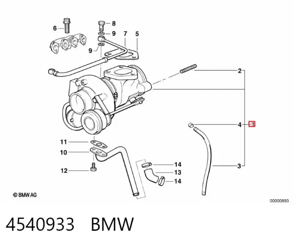 Turbocompresor 4540933 BMW