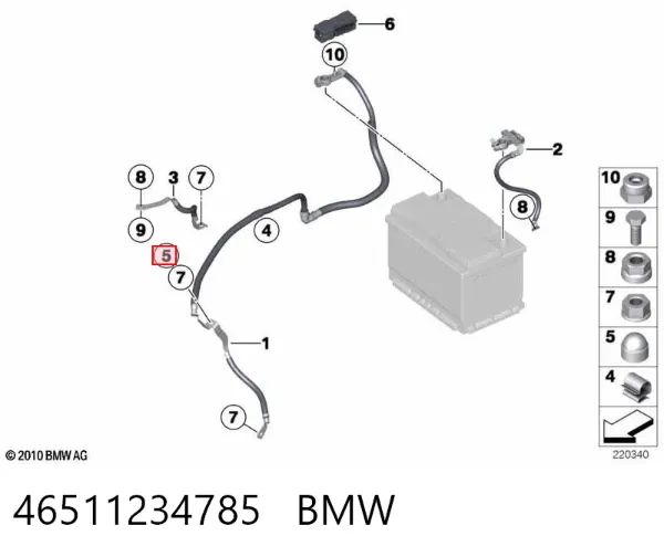 Alternador 46511234785 BMW