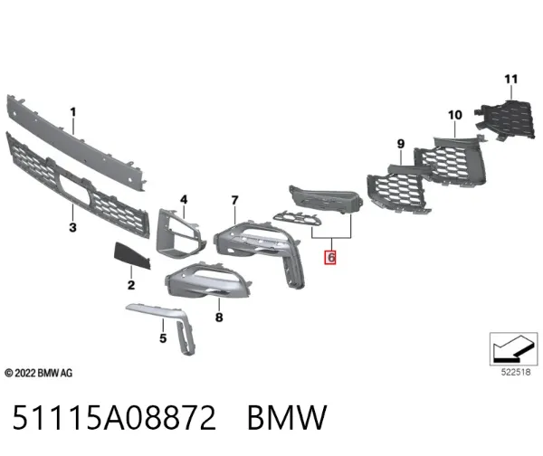  51115A08872 BMW