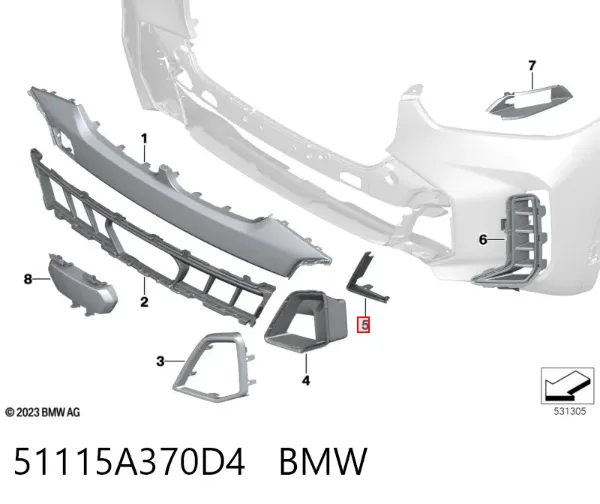  51115A370D4 BMW