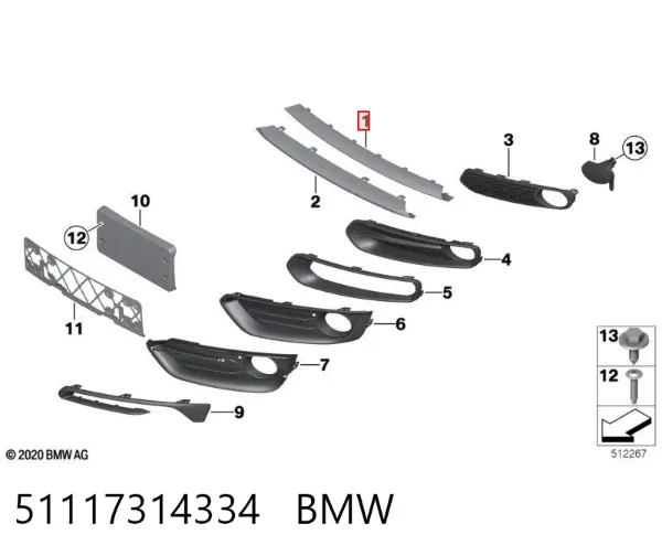  51117314334 BMW