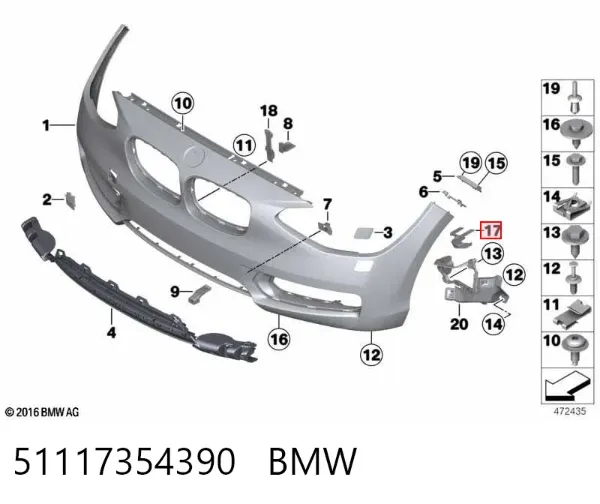  51117354390 BMW
