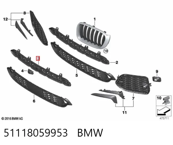  51118059953 BMW