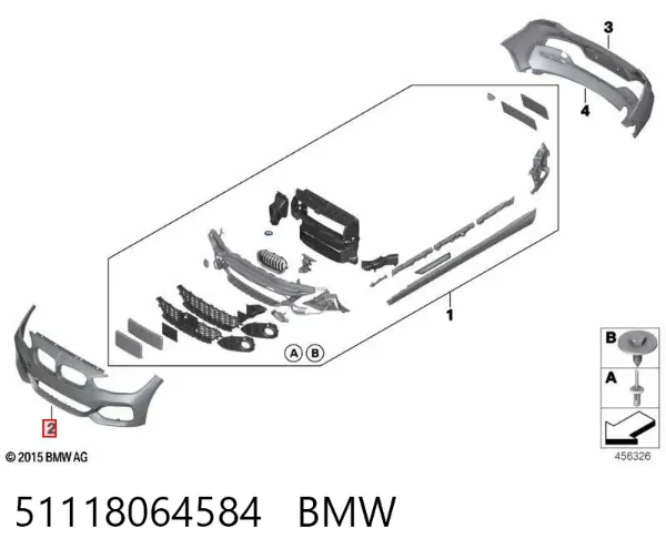 Paragolpes 51118064584 BMW