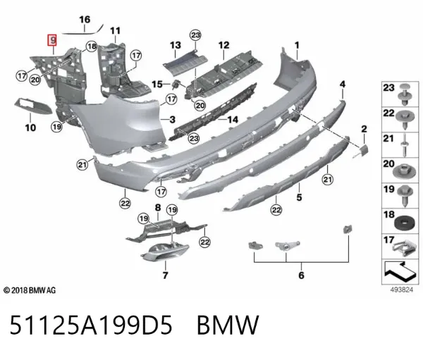  51125A199D5 BMW
