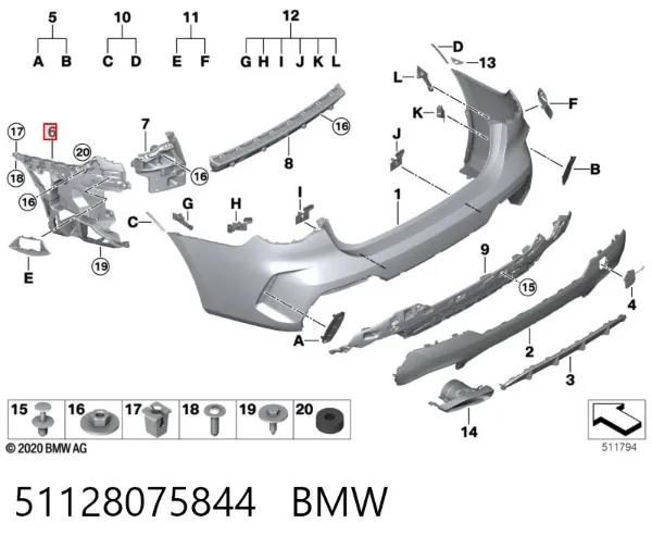  51128075844 BMW