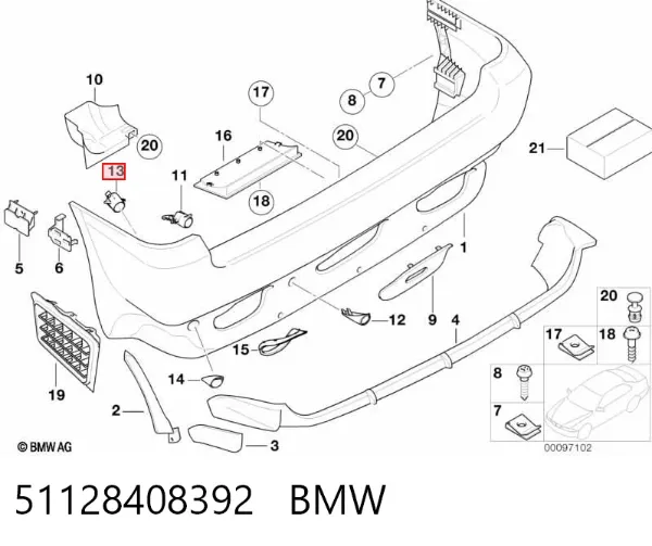  51128408392 BMW