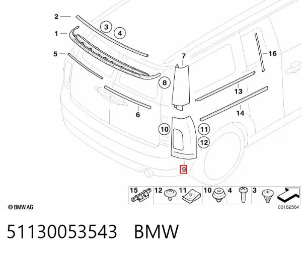  51130053543 BMW
