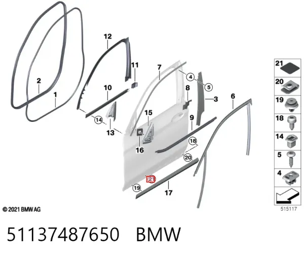  51137487650 BMW