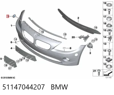 Emblema de capó BMW 51147044207