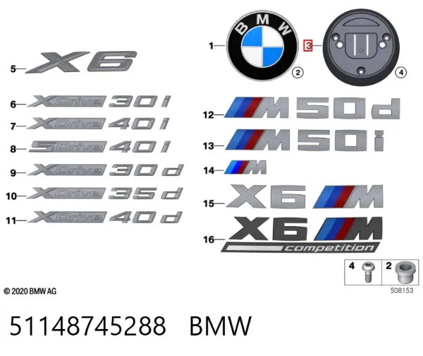  51148745288 BMW