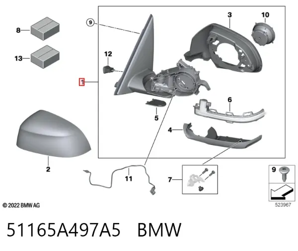  51165A497A5 BMW