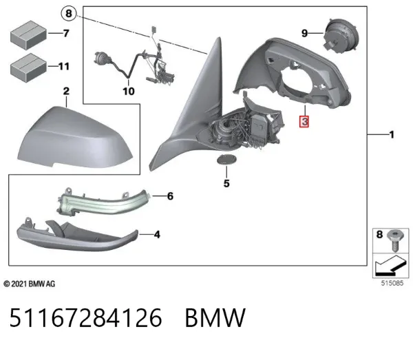 51167284126 BMW