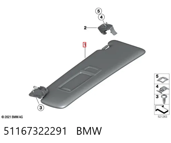 Parasol 51167322291 BMW