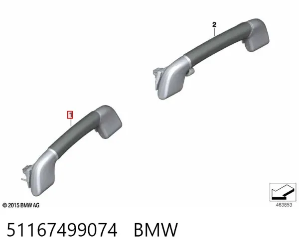 Asa de techo 51167499074 BMW