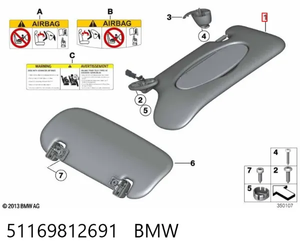 Parasol 51169812691 BMW