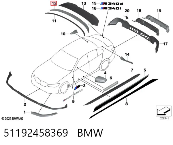  51192458369 BMW