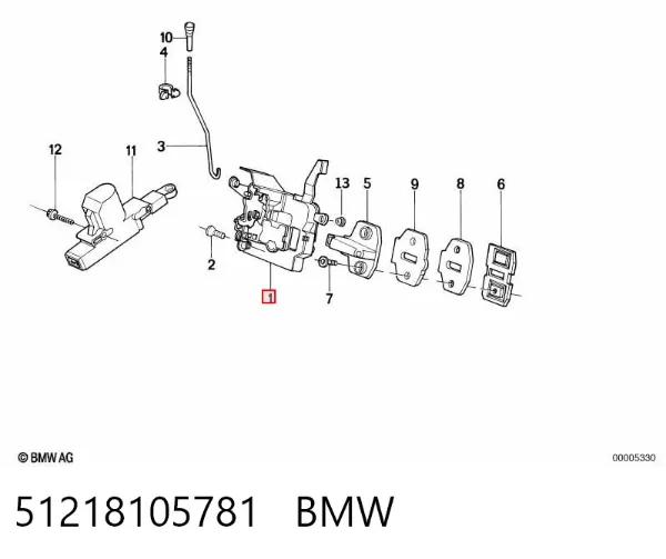 Cerradura BMW 7 E32