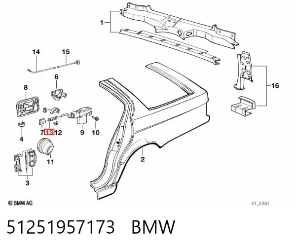 Manguito de aire del medidor de masa de aire 51251957173 BMW