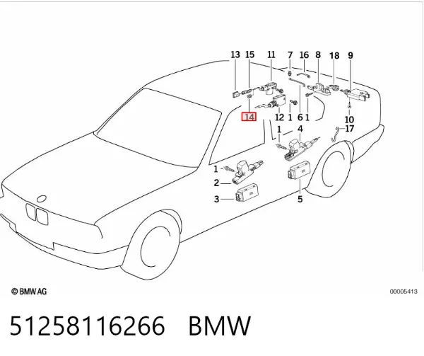  51258116266 BMW