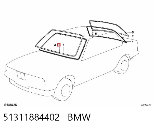 Parabrisas 51311884402 BMW