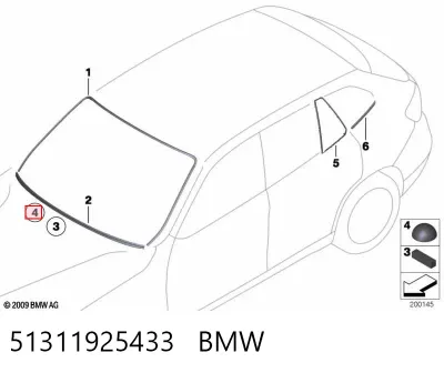 Tope del capó BMW 51311925433