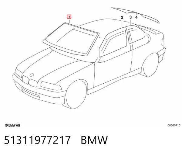 Parabrisas 51311977217 BMW