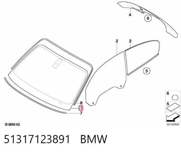 Parabrisas 51317123891 BMW