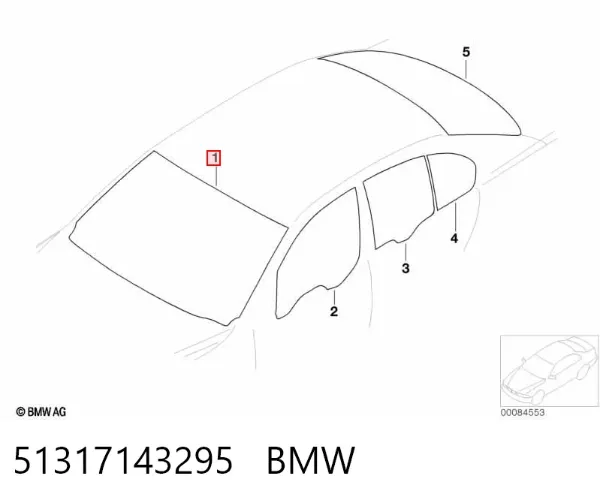 Parabrisas BMW 7 E65, E66, E67