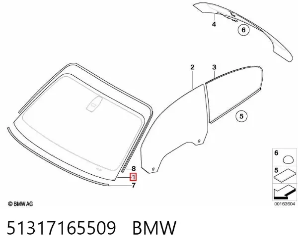 Parabrisas 51317165509 BMW