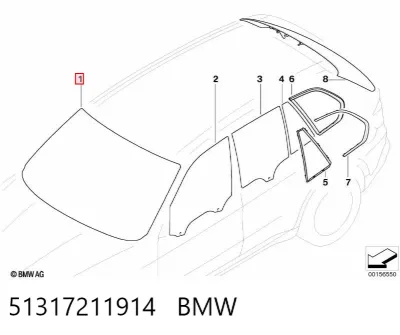 Parabrisas BMW 51317211914