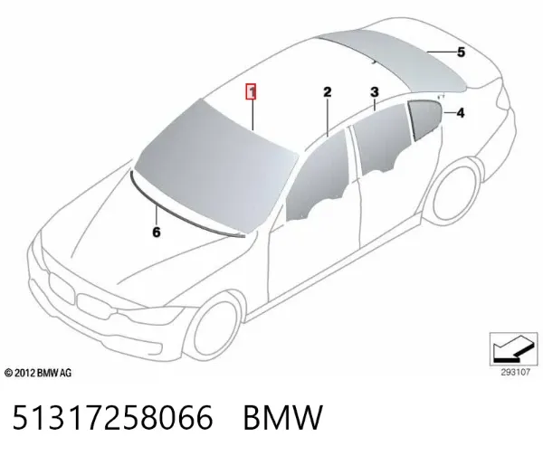 Parabrisas 51317258066 BMW