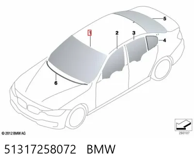 Parabrisas BMW 51317258072