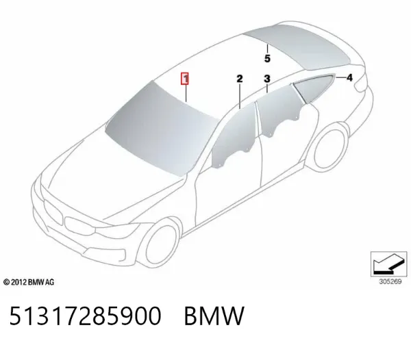 Parabrisas 51317285900 BMW