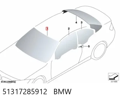 Parabrisas BMW 51317285912