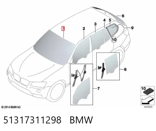 Parabrisas 51317311298 BMW