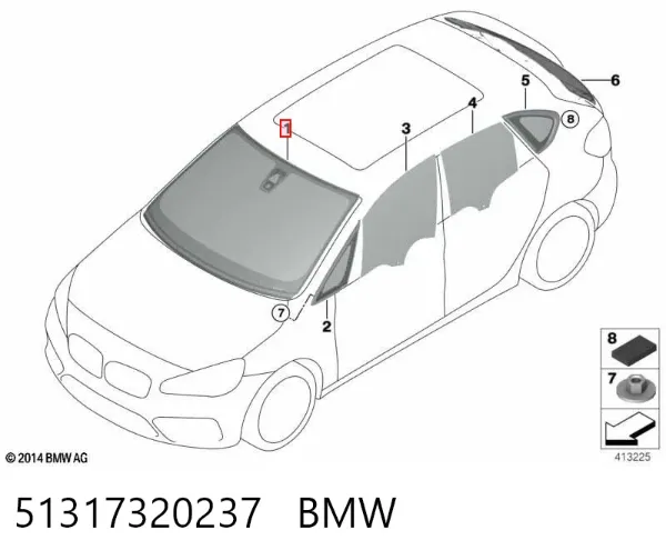 Parabrisas BMW 2 Active Tourer