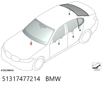 Parabrisas BMW 51317477214