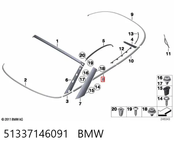  51337146091 BMW