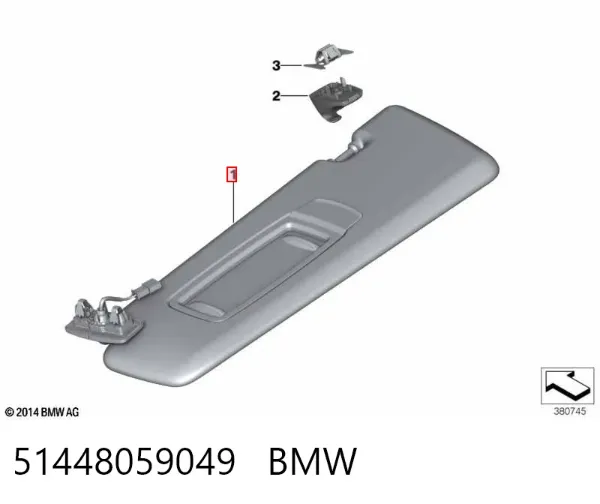 Parasol 51448059049 BMW