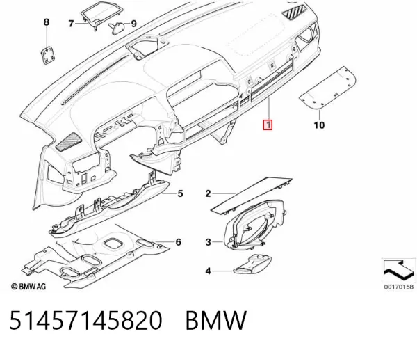 Salpicadero 51457145820 BMW