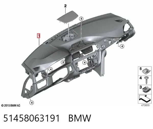 Salpicadero 51458063191 BMW