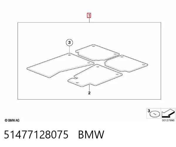 Alfombrillas BMW 7 E65, E66, E67