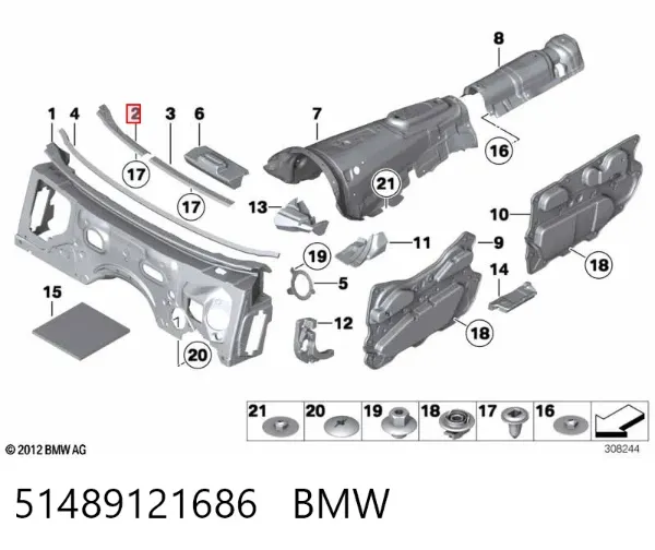  51489121686 BMW