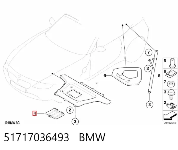 Tapón depósito de refrigerante 51717036493 BMW