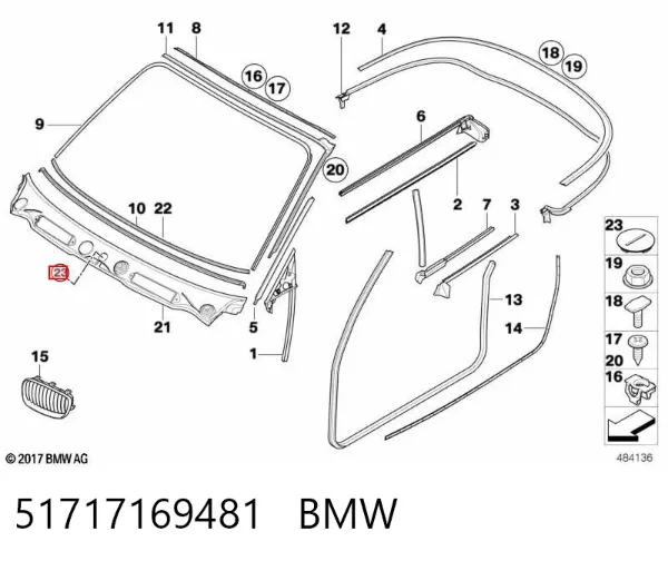 Tapón depósito de refrigerante 51717169481 BMW