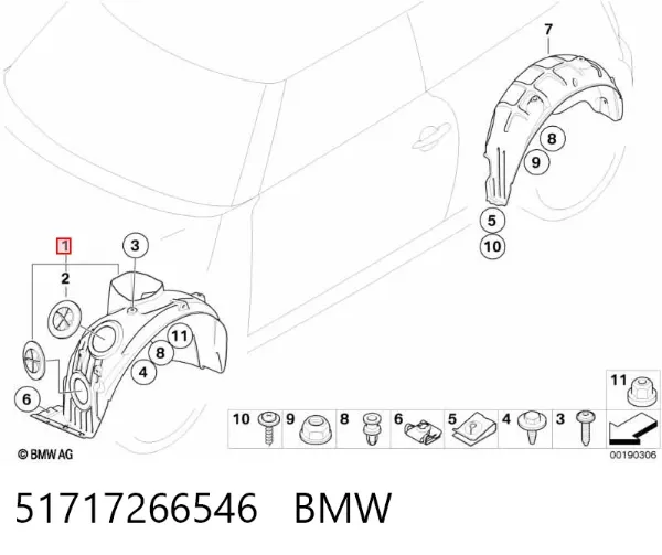 Paso rueda 51717266546 BMW