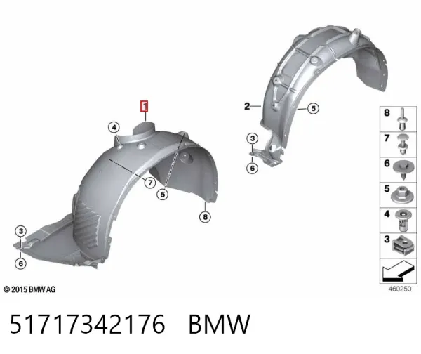 Paso rueda 51717342176 BMW