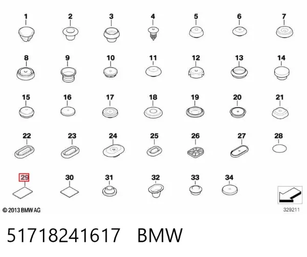  51718241617 BMW