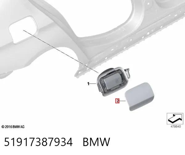 Tapa de la gasolina 51917387934 BMW